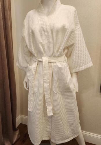 Anichini Luxus Bademantel Unisex XL Weiß Made In Turkey 100% Baumwolle