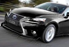 For 14-16 Lexus IS250 IS350 Painted Black JDM Front Bumper Body Kit Spoiler Lip