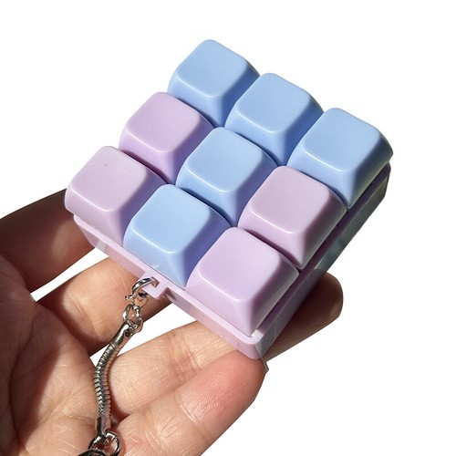 9 Keys Mechanical Keyboard Axis Tester Keyboard Keychain Toys Keyboard Caps _&l - Afbeelding 9 van 17