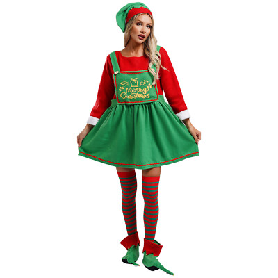 Weihnachtsbaum-Kostüm Für Mädchen, 2-teilig (Kleid + Hut) – Patchwork-Design, Kurzärmlig, Größen 130-150 Cm, Aus Polyester