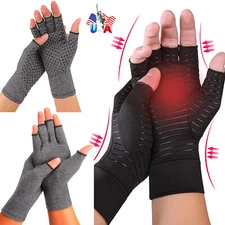 Compression Gloves Brace Support Arthritis Relief Sport Hand Wrist Pain Therapy