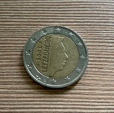 RARE 2 Euro coin 2002 Letzebuerg