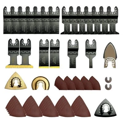 Oscillating Multi Tool Saw Blades Wood Soft Metal Cutter For Dewalt Wen 76pcs - Image 1 of 4
