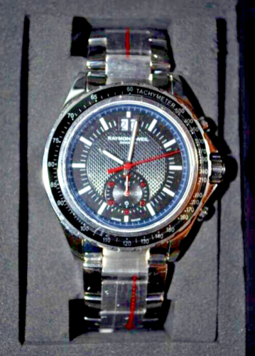RAYMOND WEIL Quartz Chronograph Mens Watch 8620 Stainless Steel NIB - Picture 5 of 6