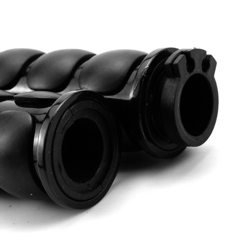 Black 1" Motorcycle Handle Bar Hand Grips for Harley for Touring Cruiser Chopper - Picture 6 of 10