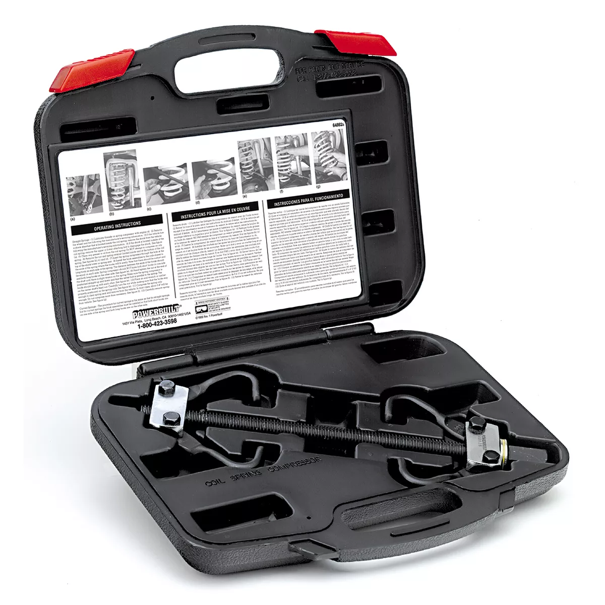 Powerbuilt coil spring compressor outlet