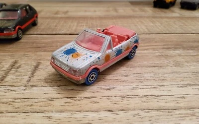 Peugeot 205 cabriolet roue bleu majorette hot wheels matchbox norev 1/64 - Photo 1/2