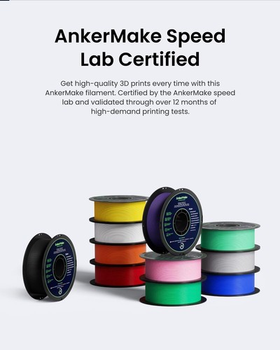 AnkerMake PLA+ 3D Printer Filament 2Pack 4.4lb/2kg Official Printing Consumables - Picture 10 of 16