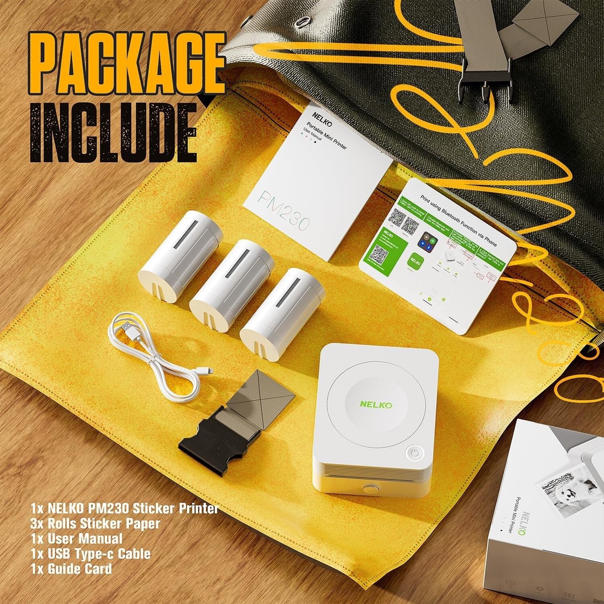 Print Pod Mini Mini Portable Sticker Printer - Bluetooth Thermal Pocket ...