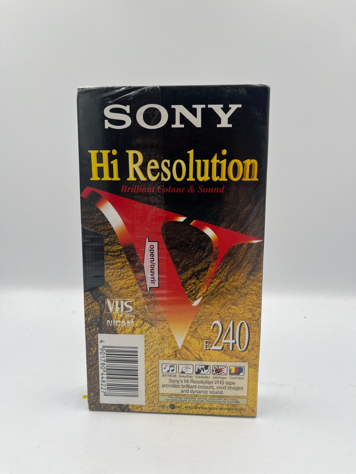 Sony E240HR1 Hi Resolution VHS Video Cassette Tape - New & Sealed