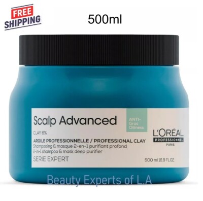 LOreal Scalp Advanced Anti-Oiliness 2-In-1 Clay  Versatile Cleanser Oily Scalp