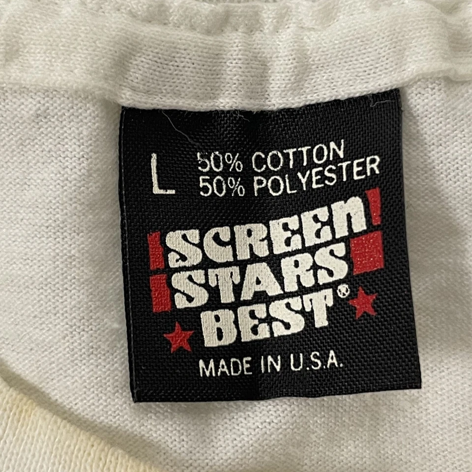 Camiseta De Colección Años 90 Screen Stars Mejor Hombre DFW HAM Radio Convención Texas 50/50 L Foto 4 de 4