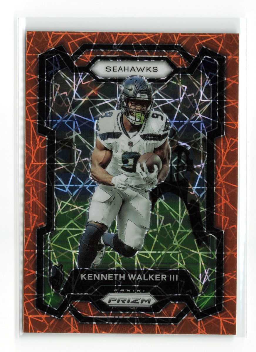 KENNETH WALKER III #261 2023 PANINI PRIZM SEAHAWKS ORANGE