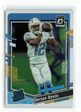 DERIUS DAVIS #264 RC 2023 PANINI OPTIC CHARGERS ROOKIE RC