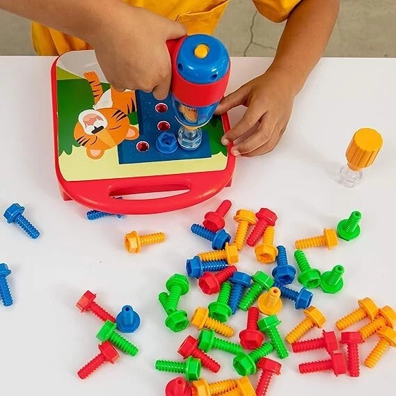 Educational Insights Design & Drill ABCs & 123s,  with Electric Drill - Image 3 of 4