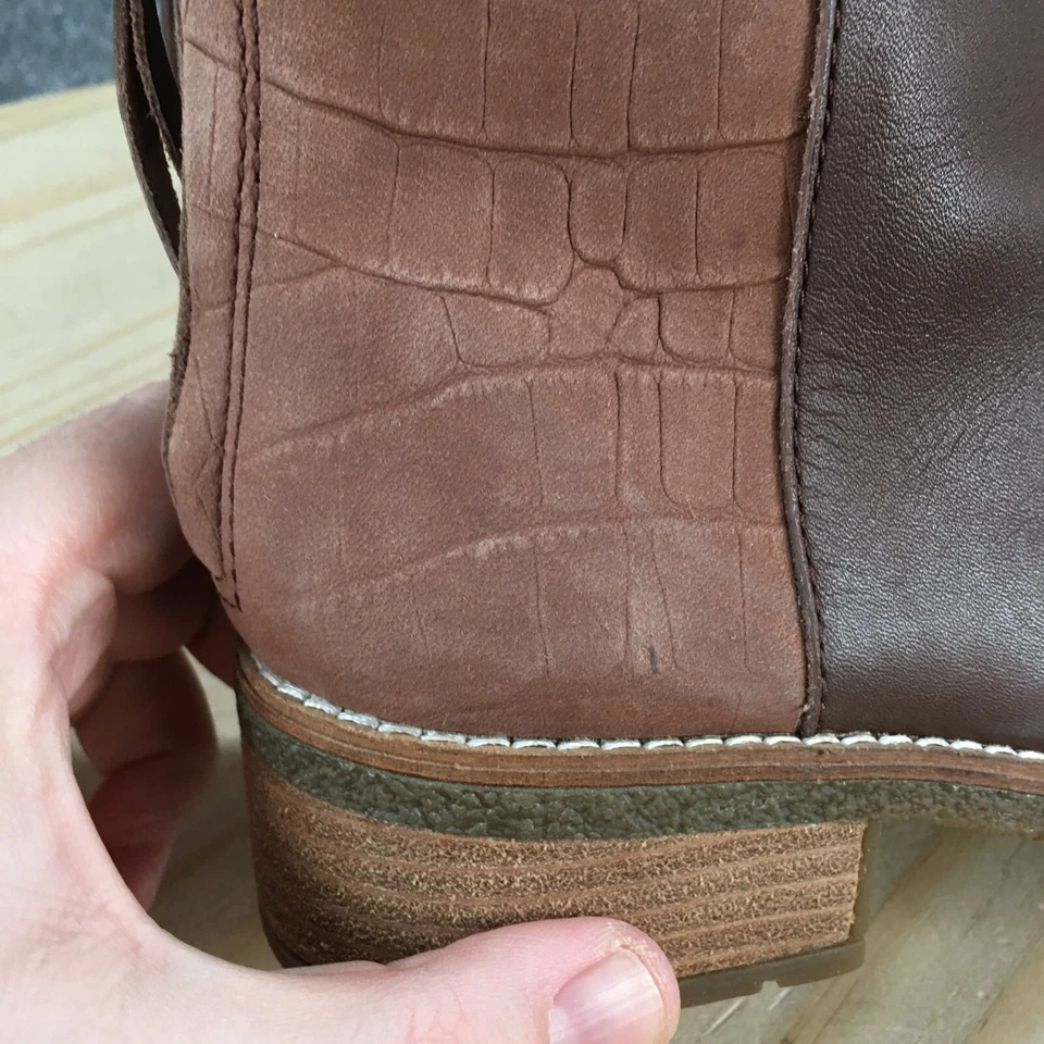 Botas Sperry para mujer 7,5 Maya Belle botín al tobillo cuero marrón cremallera STS84349 Foto 4 de 4