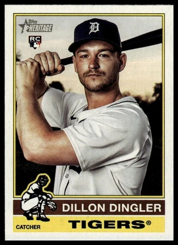 2025 Topps Heritage #130 Dillon Dingler Rookie Detroit Tigers RC