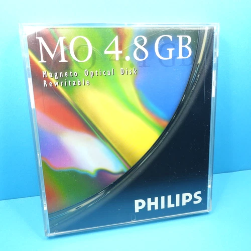 📀 PHILIPS - MO 4.8 GB 5,25" 130 mm * rewritable Magneto Optical Disk * NEW NEU