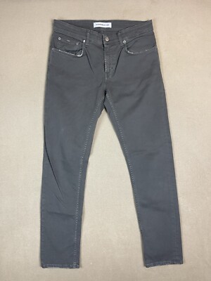 Department 5 Jeans Mens 33 Gray Straight Preppy Casual Denim Logo Adult