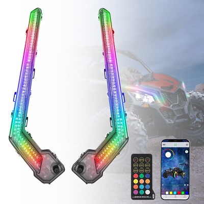 RGB LED Front Signature Light Assembly Turn Signal Light for Can Am X3 Max 17-25