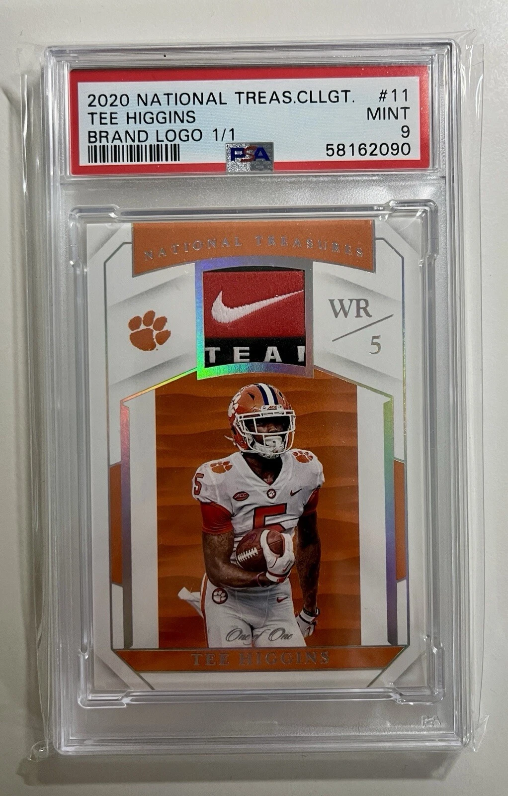 Tee Higgins Panini National Treasures Collegiate Brand Logo #11 1/1