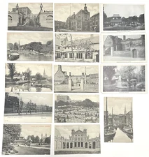 Lot of 14 NORWICH UK Postcards Album Kept Opera House, Thorpe Village, Castle,