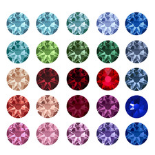 Star Bright 2088 Flatback Rhinestones (Colors) - Pick Size / Quantity Per Pack