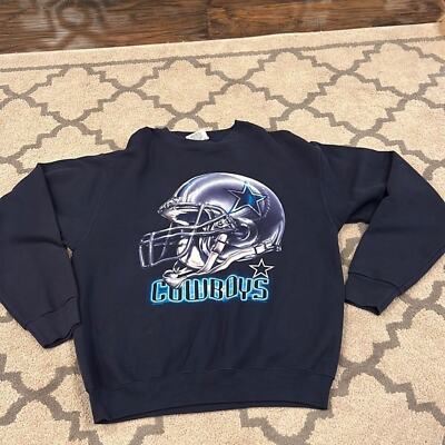 VTG Dallas Cowboys Crewneck Sweatshirt Lee Sport Made USA XL Texas