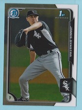 2015 Bowman Draft Chrome RC James Dykstra Chicago White Sox #BCP45