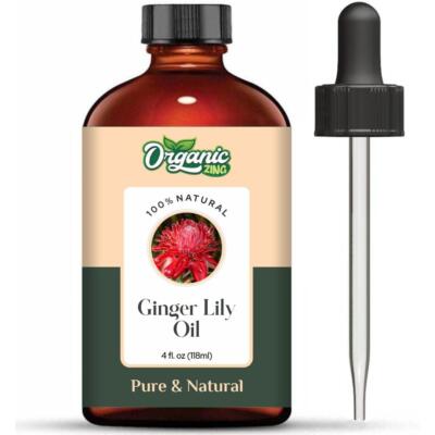 Organic Zing Ginger Lily 100% Pure & Natural Essential Oil - {118ml/3.99 Fl Oz}