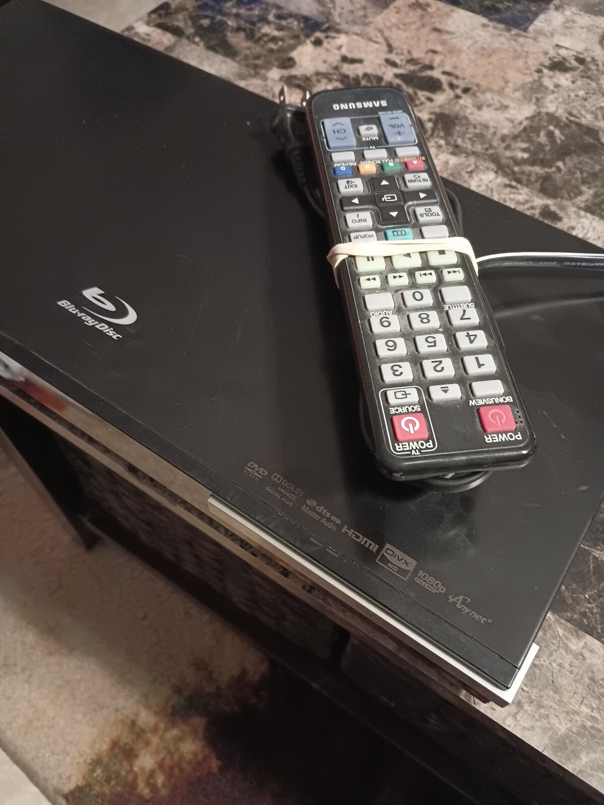 Samsung BDC5500 Full HD HDMI BluRay DVD CD Disk Player w / Remote eBay