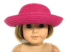 Dark Pink Hat for 18 inch Doll Clothes Girl Accessories