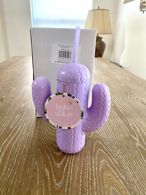 PINK SKY Lookin Sharp 21oz Purple Cactus Cup FabFitFun - NEW in Box