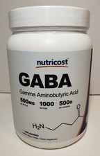 Nutricost GABA Gamma Aminobutyric Acid Powder 500 mg - 1.10 lbs Unflavored NEW