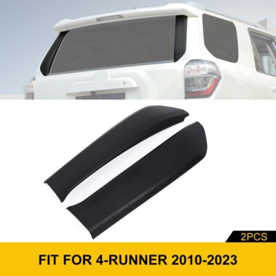   Matte Black Exterior Rear Tailgate Window Pillar Cover Trim For 4Runner 2010+
