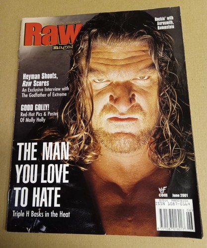 WWF/WWE Raw Magazine Juni 2001 - Triple H Wrestling