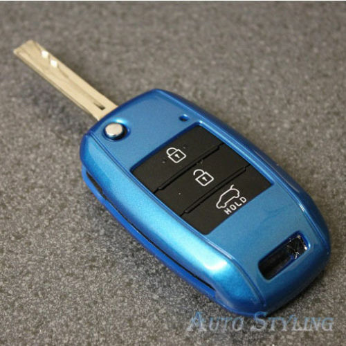 Klappschlüssel-Gehäuse Für KIA Rio III, Ceed I, Sportage III, Sorento II, Soul I – ABS-Kunststoff Mit 3 Tasten, Inkl. Varta CR2032 Batterie