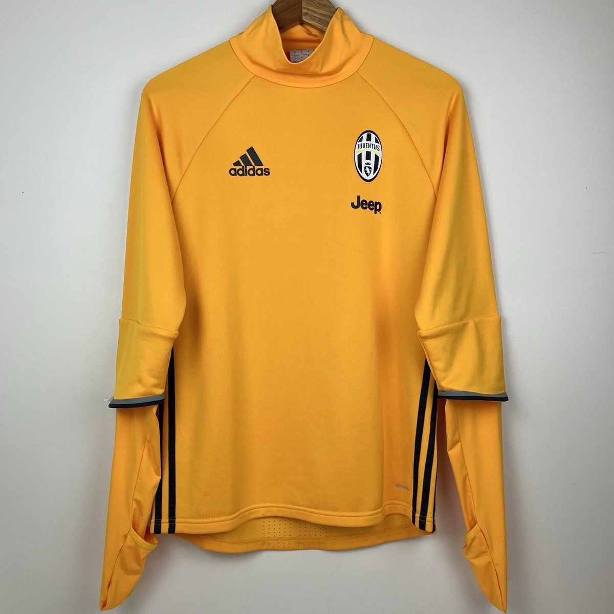 Adidas Men's Size M Juventus Training Top Soccer Jersey Yellow