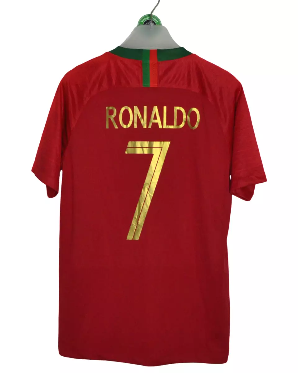 PORTUGAL 2018 2019 HOME SHIRT FOOTBALL SOCCER JERSEY #7 RONALDO NIKE SIZE M