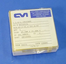 Cylindrical Lens :  40mm x 25.4mm +750mm FL, uncoated FS, PLCX (CVI Laser, AVLIS