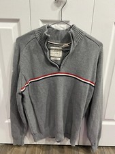 Original Weatherproof Vintage 1/4 Zip Sz Large Men  s Pullover Holiday Sweater