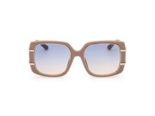 Image of Guess GU7854 57W Beige & Gold Butterfly Plastic Sunglasses Frame 57-20-140