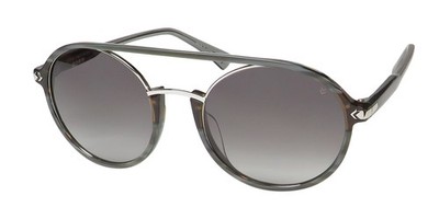 NEW JOHN VARVATOS SJV552 SUNGLASSES GRAY UNISEX ROUND METAL & PLASTIC FULL-RIM