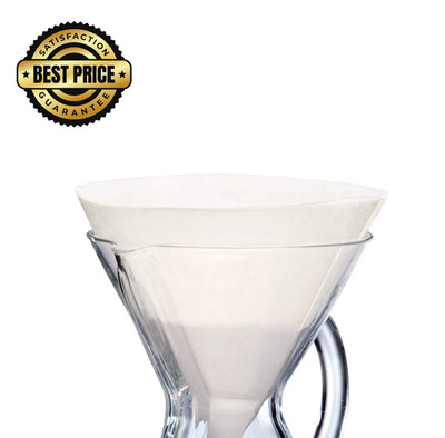 Chemex Bonded Filter - Unfolded - 100ct - Exclusive Packaging 1 Pack 