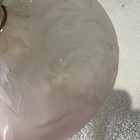 Antique Queen Anne frosted Satin Embossed Large Squat Style Kerosene Lamp Base — photo 4