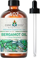 EVOKE OCCU Bergamot Essential Oil 4 FL Oz for Home Diffuser Clean Aromatherapy 