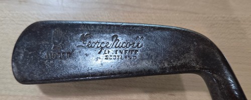 Antiguo palo de golf de colección George Nicoll Leven Fife varilla de madera de nogal americano - Imagen 2 de 10
