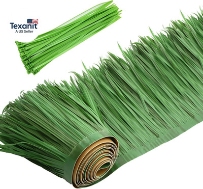 Palm Thatch Roll Palm Thatch Runner Roll Mexican Style Straw Roof Panels Tiki Hu