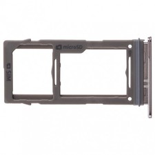 SIM Card Tray SD Memory Compatible With Samsung Galaxy S10/S10e/Plus Black