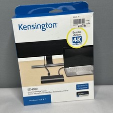 Kensington SD4000 USB 3.0 4K Docking Station Single 4K Display Open Box